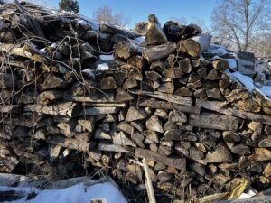 Štípané palivové dříví různě délky a dřeviny - fotka 3
